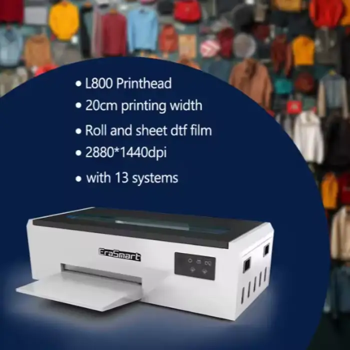 Erasmart A4 DTF Printer -T-shirt Printing Machine With Digital Inkjet A4 Dtf Printer L805 Head