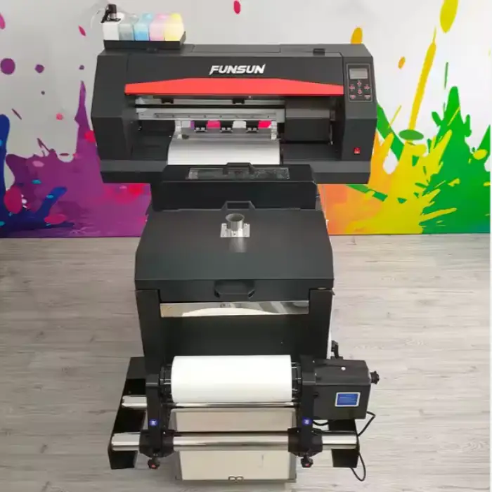 Funsun 30cm DTF Printer Roll to Roll Tshirt Hoodie Canvas Trousers Mask DTF Printer Machine with DX6 Head