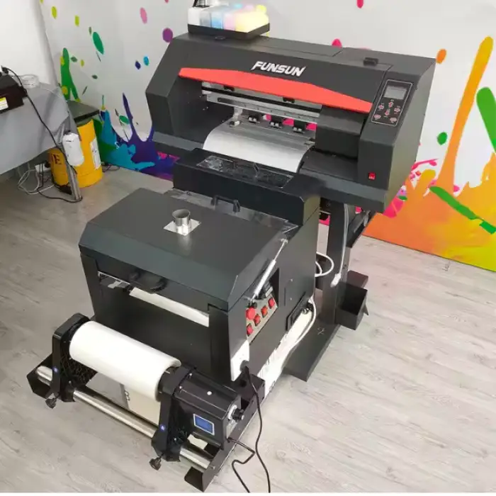 Funsun 30cm DTF Printer Roll to Roll Tshirt Hoodie Canvas Trousers Mask DTF Printer Machine with DX6 Head