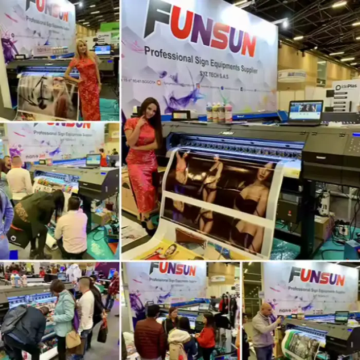 Funsun large format eco solvent digital  printer  indoor and outdoor canvas printing machine