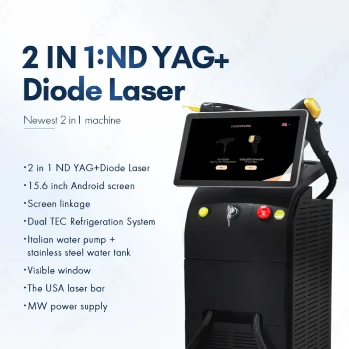 Tattoo Removal and Laser Hair On Diode Laser Hair Removal &amp; ND 2 in 1 Machine Laser Hair Removal Machine Tattoo