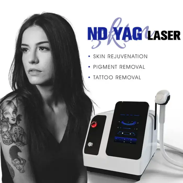 Technological Skin Rejuvenation Tattoo Laser Removal Machine ND YAG Laser Handle Eyebrow Washing Machine