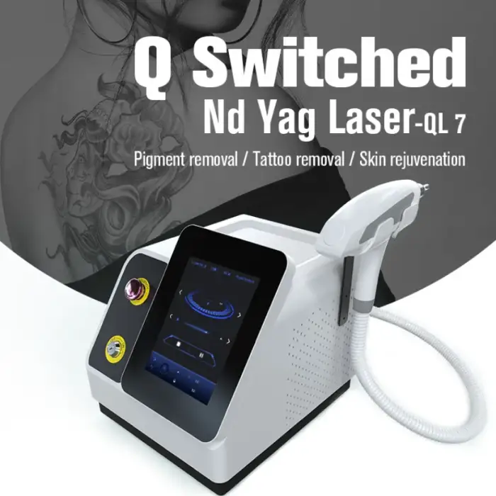 Technological Skin Rejuvenation Tattoo Laser Removal Machine ND YAG Laser Handle Eyebrow Washing Machine