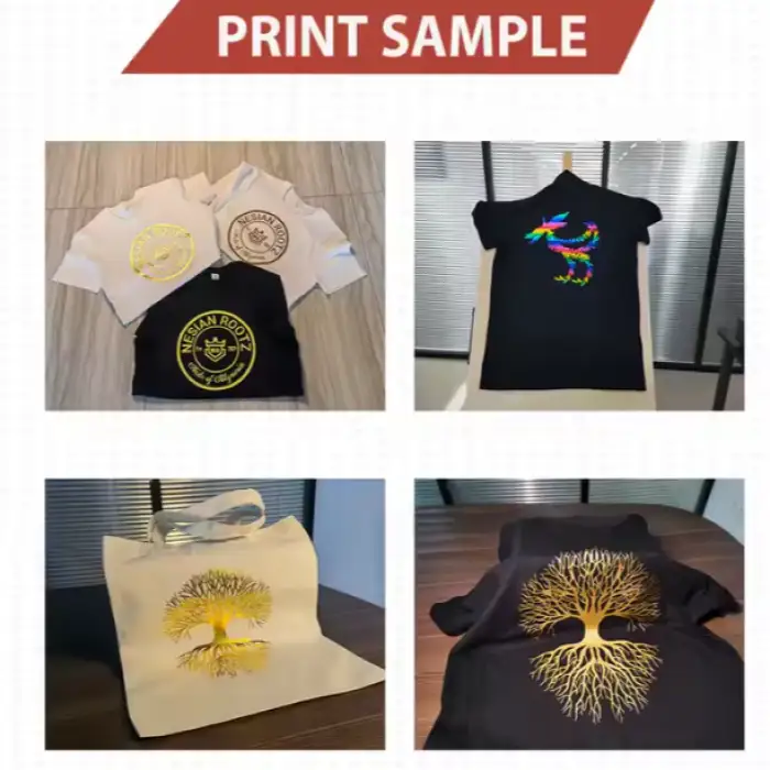 Full Automatic DTG DTF Textile Printer for Heat Transfer and Foil Stamping on T-shirts, Hoodies, and Jeans