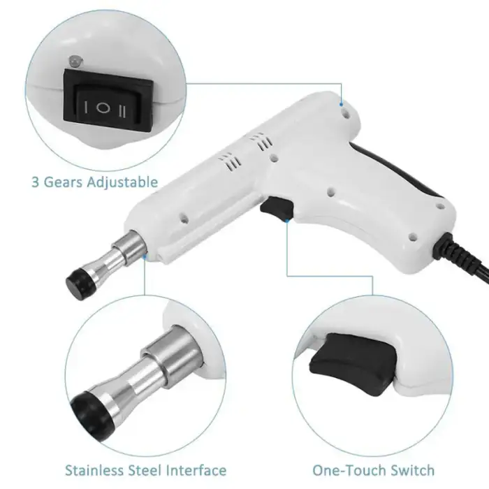 Spine Electric Massage Gun Back Micro-Current Pulse Cervical Massage Correction Tool Bit Manual Back Activator with Four Probes