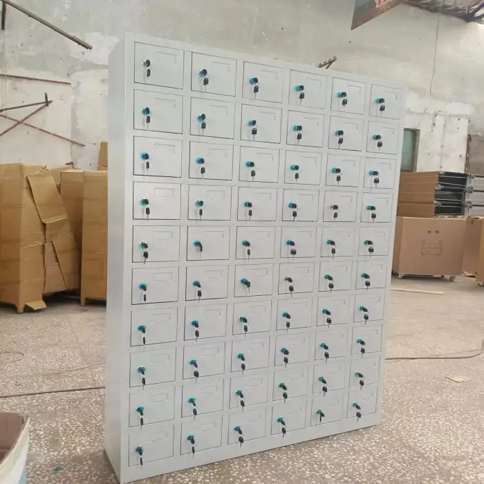 Cell Phone Clothes Storage Steel Locker Metal Wardrobe School Steel Cabinet with Private Lock 60 lockers per unit 10 units