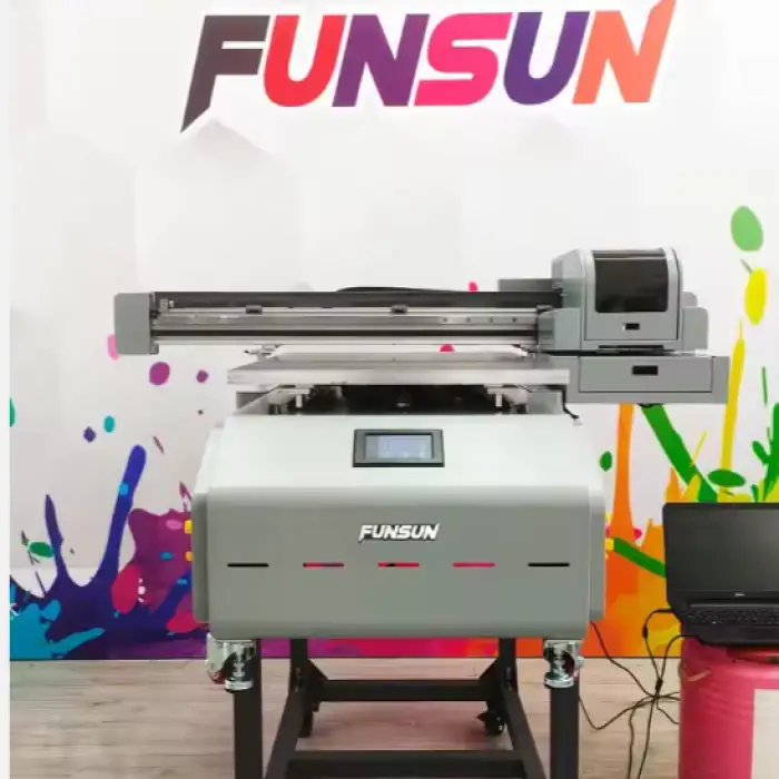 Funsun A1 UV Printer Inkjet Flatbed UV Led Printing Machine 9060 Varnish Digital Flatbed DTF UV Printer