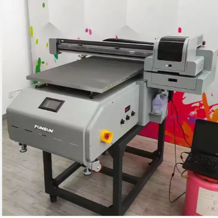 Funsun A1 UV Printer Inkjet Flatbed UV Led Printing Machine 9060 Varnish Digital Flatbed DTF UV Printer