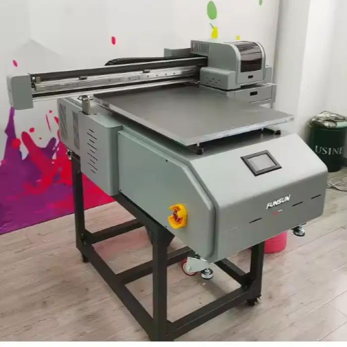 Funsun A1 UV Printer Inkjet Flatbed UV Led Printing Machine 9060 Varnish Digital Flatbed DTF UV Printer