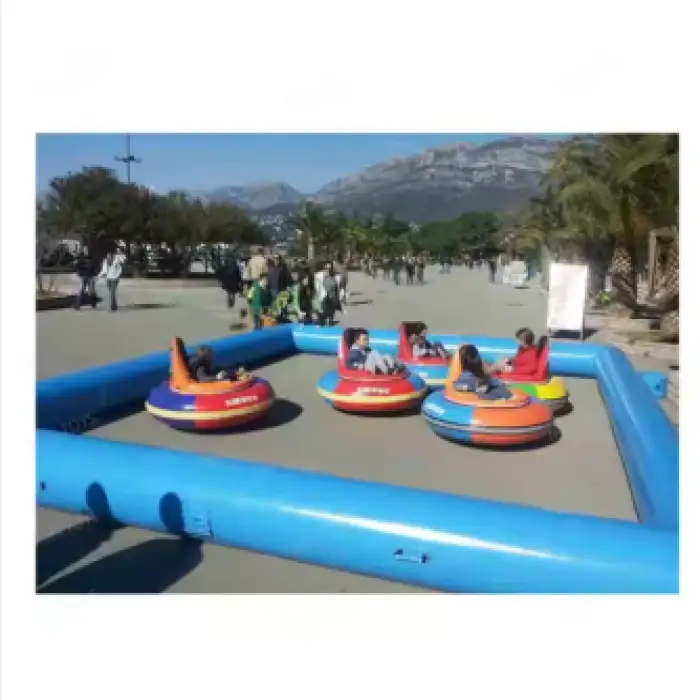 Amusement Park Inflatable Bumper Car Venue 4 cars and arena