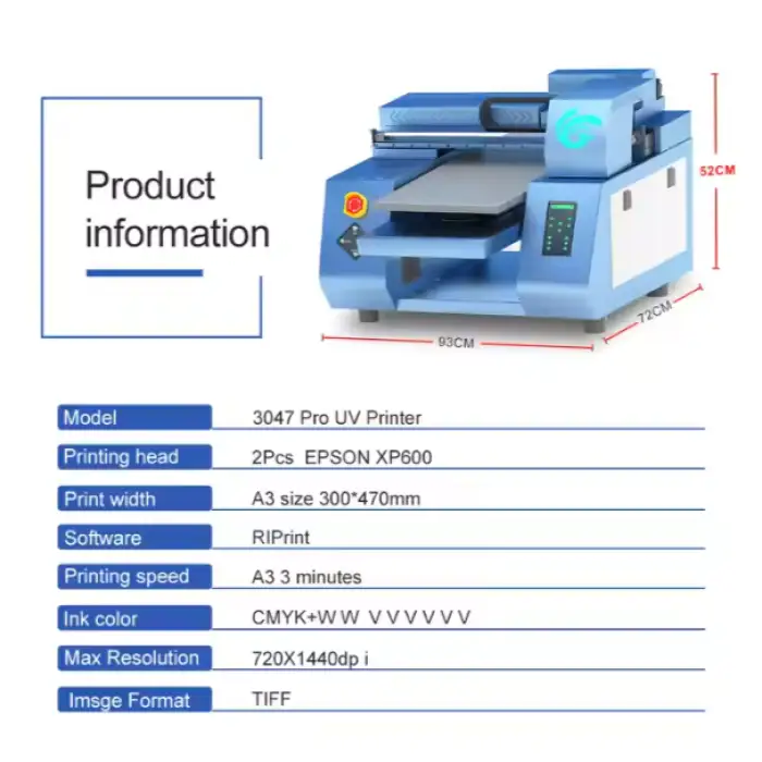 High-speed printing of multiple products UV printer