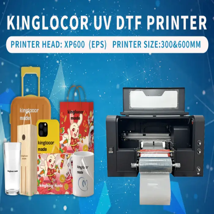 30CM All in One UV DTF Printer Laminator Sticker Roll A3 Label Sticker Printing Machine