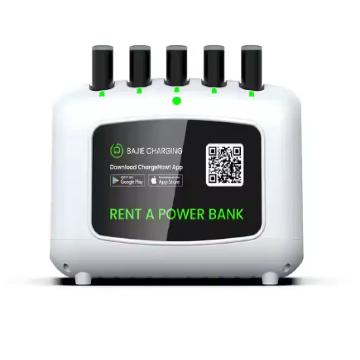 Power Bank Rental Vending Kiosk with App and Digital Signage System