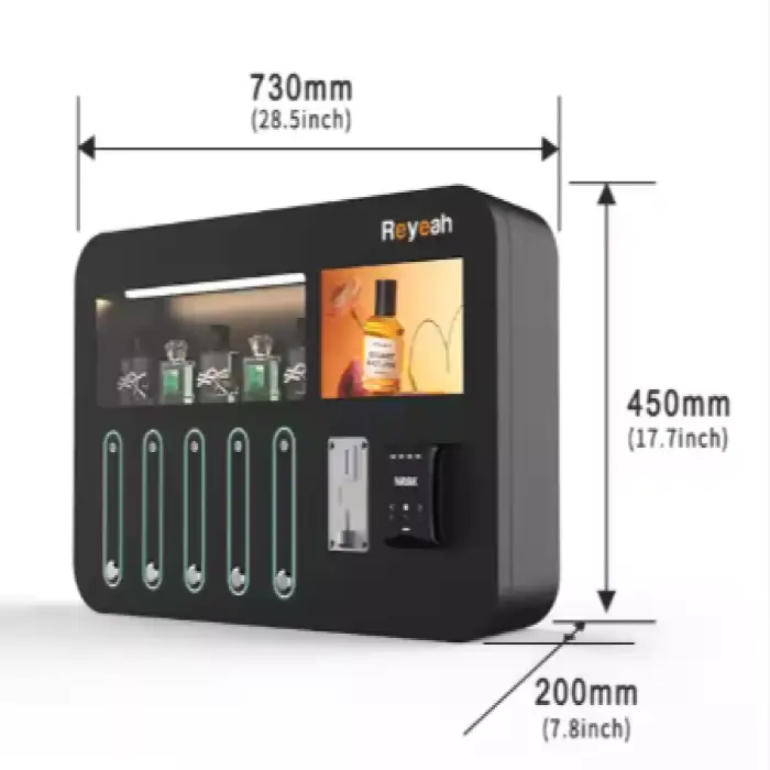 Wall Mounted Perfume Spray Vending Machines Smart Fragrance Bottle Mist Splash Perfume  Vending Machine