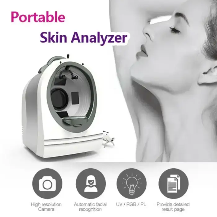 Portable Magic Mirror Facial Skin Scanner 3D Face Detection Diagnose Skin Analyzer Machine