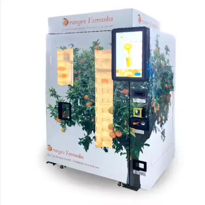 Automatic Fresh Orange Juice Making Smart Vending Machine