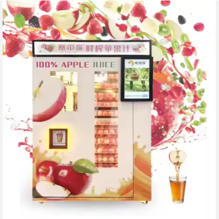 Automatic Self-Service Fresh apple Juice Making Smart Vending Machine