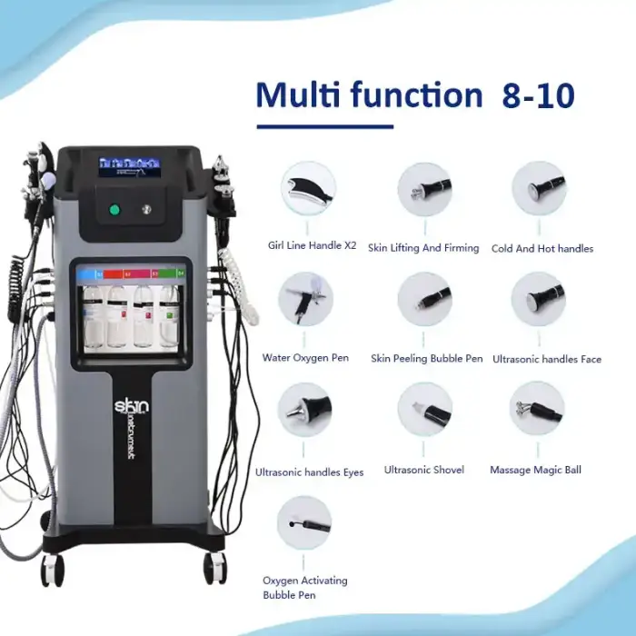 10 in 1 Facial Treatment Deep Cleaning Machine Hydra Beauty Salon Equipment