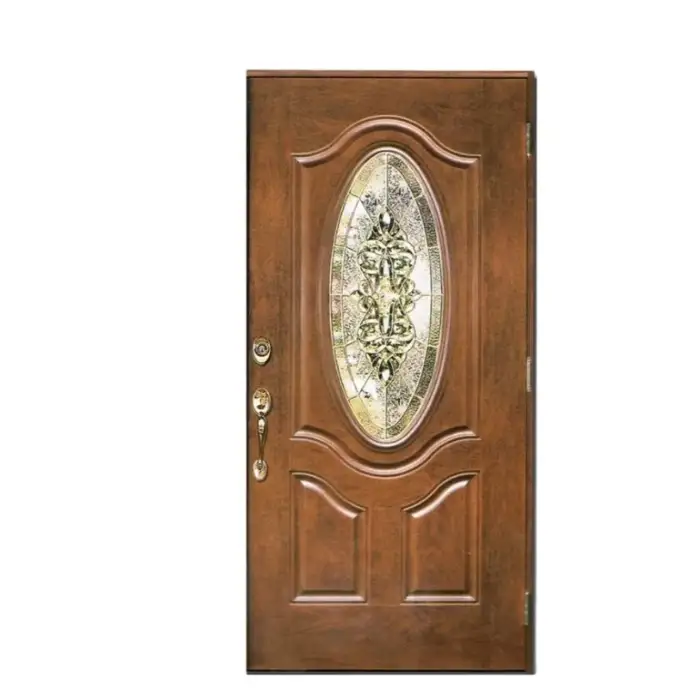 Modern Design Fiberglass Skin WPC Door Exterior Doors