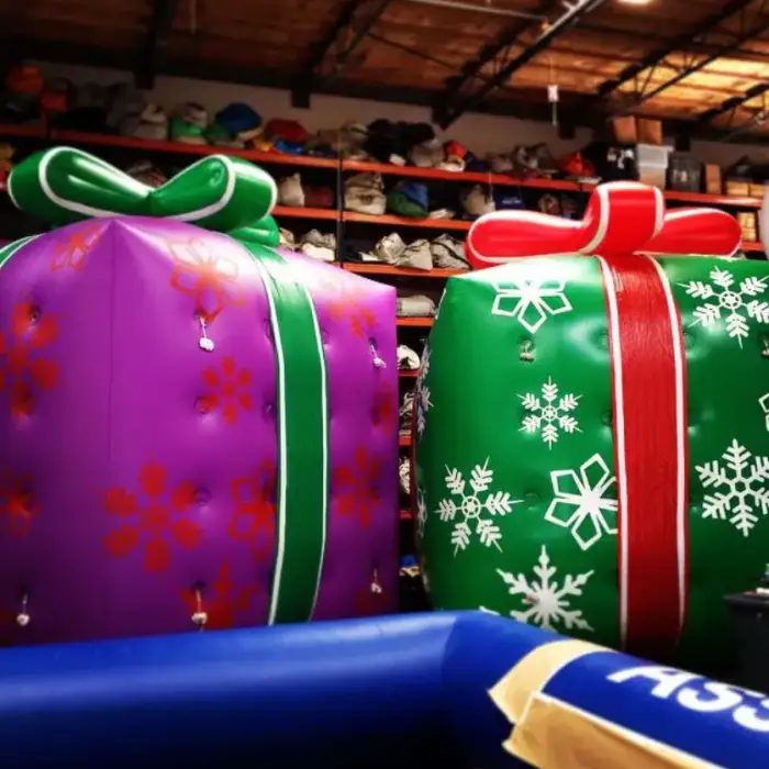 Giant Inflatable Christmas Gift Box for Advertising/Decoration