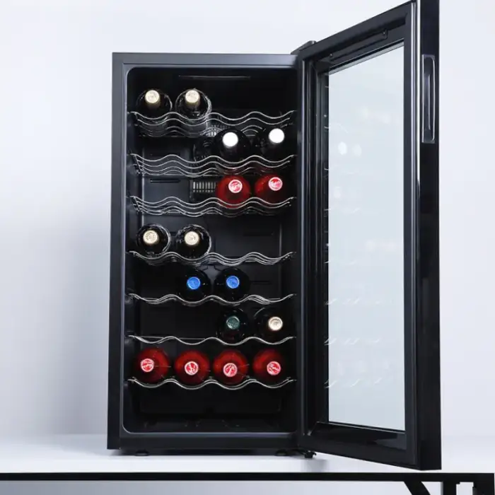 Wine Display Cooler 78L 32 Bottles Wine Refrigerator Cabinet Fridge Luxury Wine Cabinets