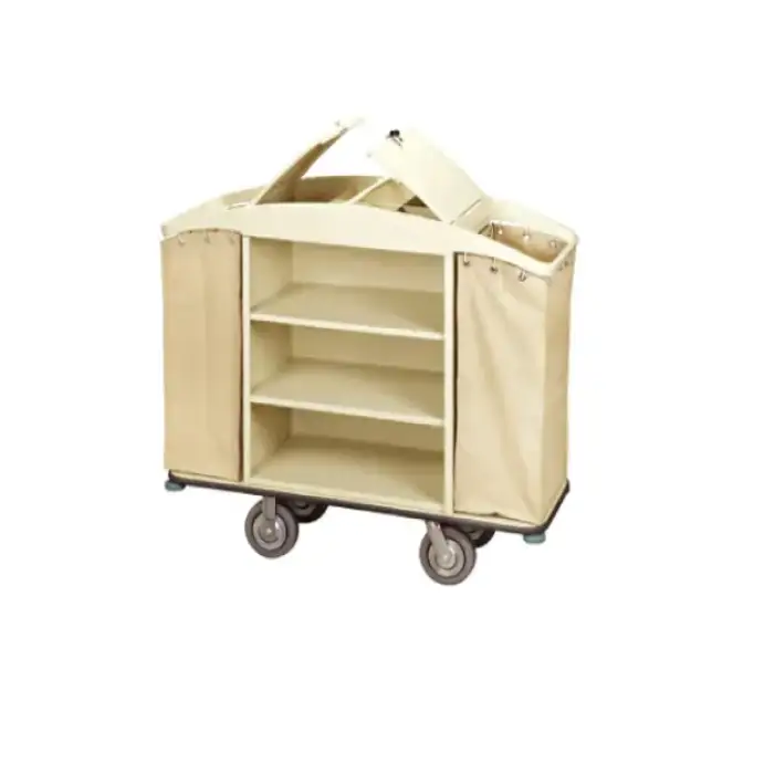 Housekeeping Trolley Cart Laundry Service Stainless Steel Eliya  Hotel Linen Hotel Lobby Hotel Furniture Carton Box