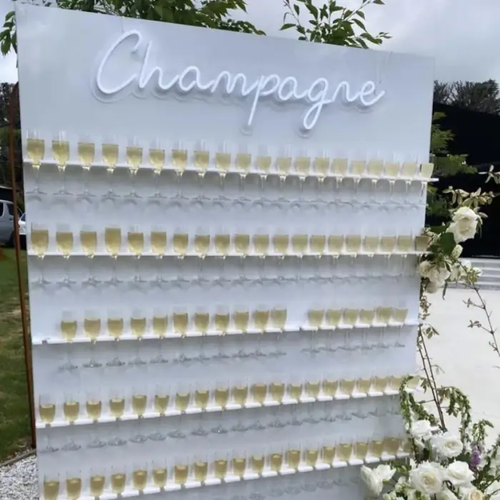 Wine Glass Display Rack Wedding Event Backdrop Champagne Holder Wall Bar Wine Shelf For Wedding Events