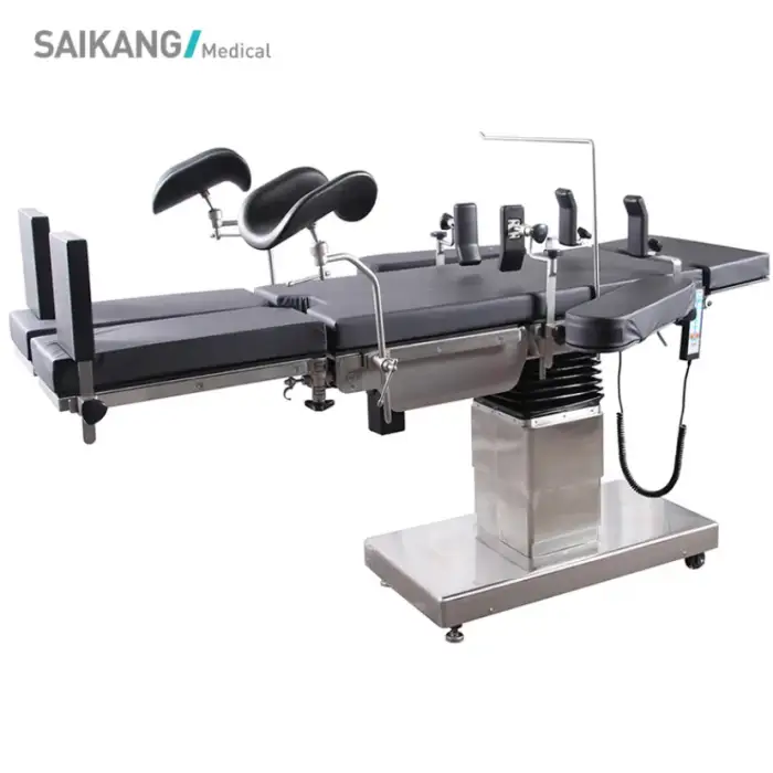 A100-4A SAIKANG Stainless Steel Movable Adjustable Electric Surgical Medical Operating Table