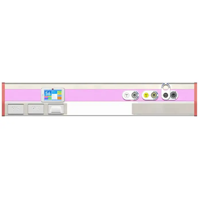 Hospital Use Bed Head Unit For Ward Sapphire Series Surface Mounted Console With Lights