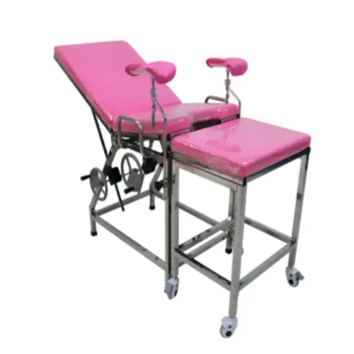 Ob Gyn Chair Gynecological Examination Couch Table With Stirrup