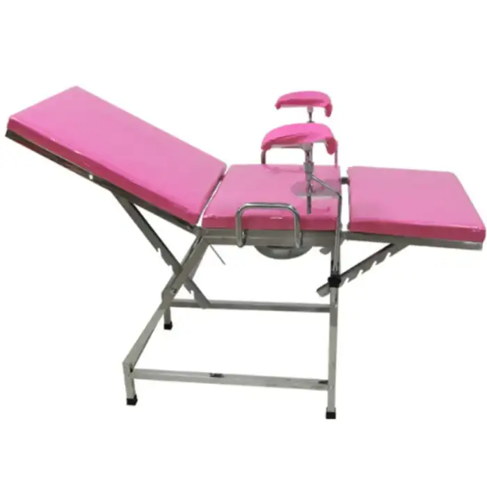 Ob Gyn Chair Gynecological Examination Couch Table With Stirrup