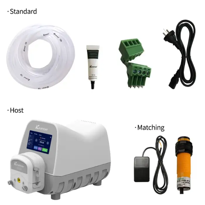 Kamoer UIP-WIFI-E 1500ml min High Flow Rate Touch Screen Foot Switch Support Smart Dispenser Peristaltic Pump Machine