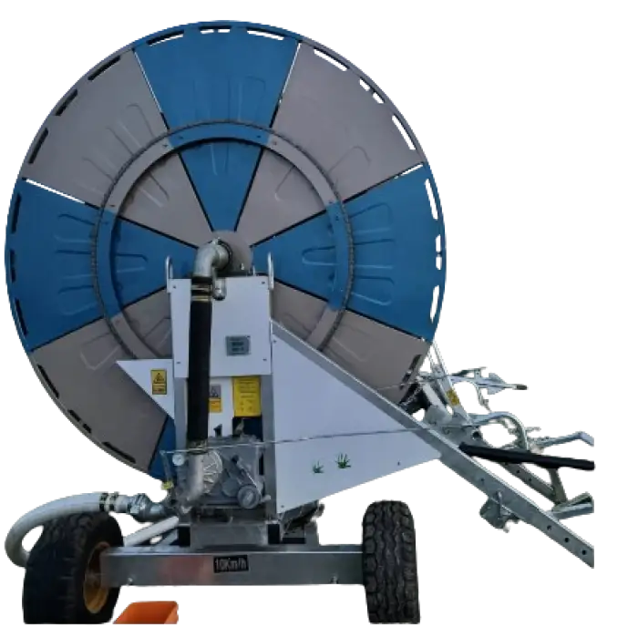 rain sprinkler hose reel movable wheel farmland irrigation system