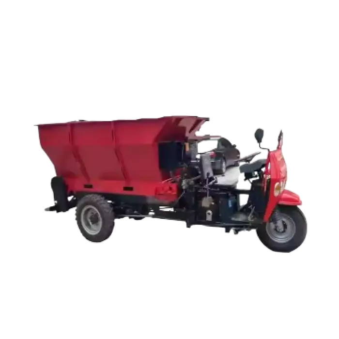 Self-propelled diesel three-wheeled manure spreader Driving three-wheeled manure spreader