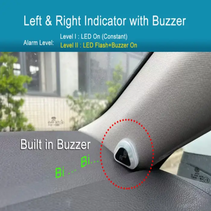 BSM BSD Driving Aid Warning Alarm Car Blind Spot Radar Detection Ultrasonic Sensor Detection Monitoring Sensor System