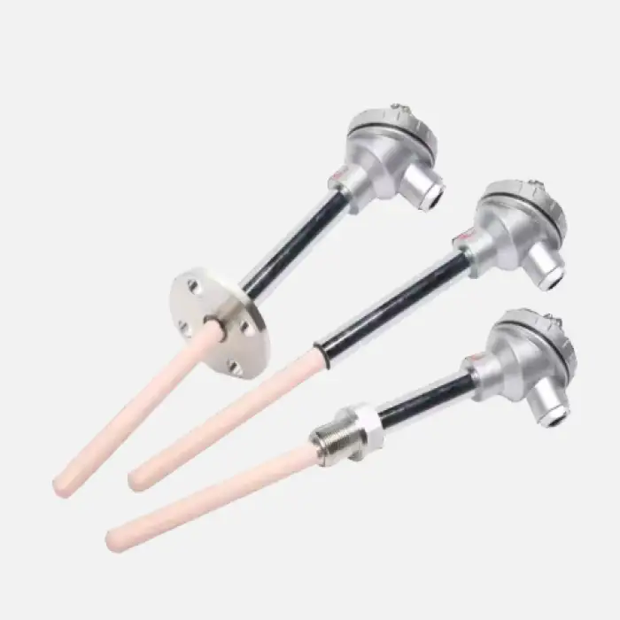 Industrial platinum rhodium high temperature sensor threaded screw probe thermocouple r b s