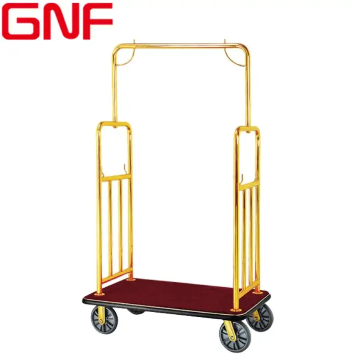 GNF Hotel Porch Luggage Cart Bellboy Trolley Luggage Trolley for Hotel