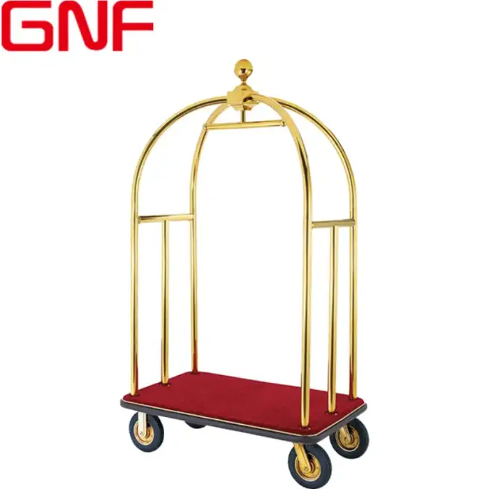 GNF Hotel Porch Luggage Cart Bellboy Trolley Luggage Trolley for Hotel