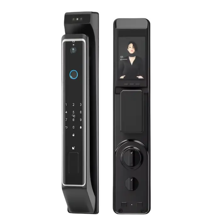 Finger Print Slim Electronic Smart Door Lock Fully Automatic Smart Door Lock 3D Face Fingerprint Keyless Entrace