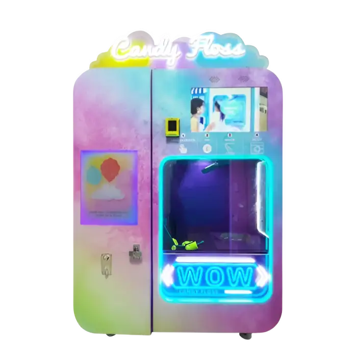 Touch Screen Wall Mount Kids Candy Cotton Snack Food Smart Vending Machine Mini With Automatic Heating