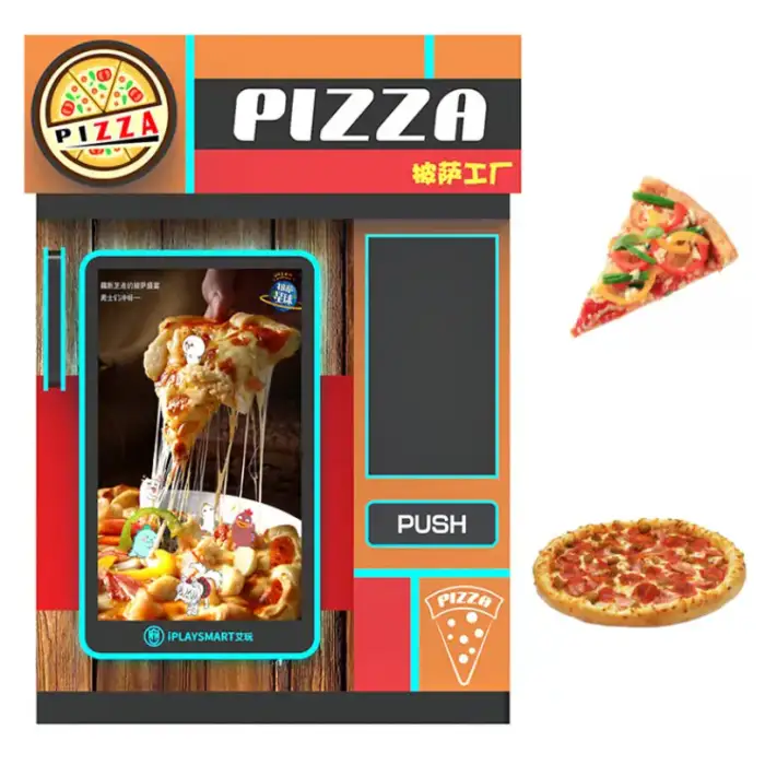 Cone Automatic Fresh Silf Servesing Baking Cook Maker Self Made Service Frozen Pizza Vend Machine