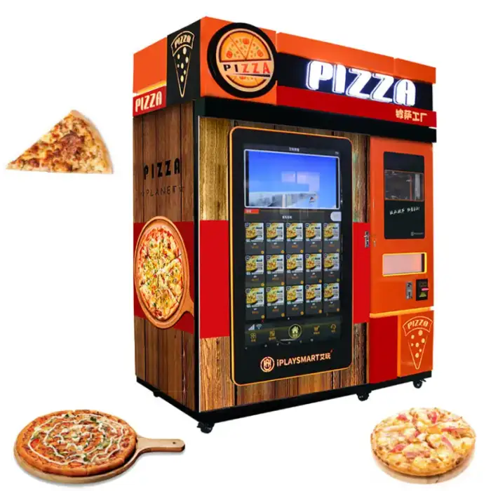 Cone Automatic Fresh Silf Servesing Baking Cook Maker Self Made Service Frozen Pizza Vend Machine