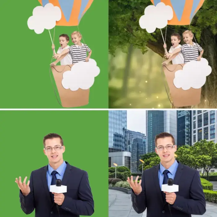 150x200cm Portable Green Screen with Live Green Screen Portable Stand Quick Installations