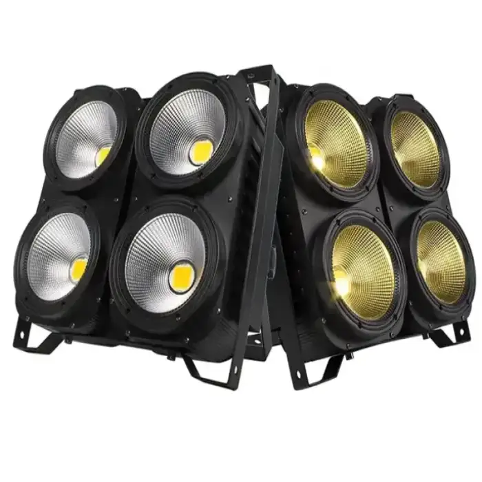 Studio Tv Film Dmx Strobe Cool White Audience COB Warm White 4x100 W 4 Eyes Cob LED  Audience Blinder Light