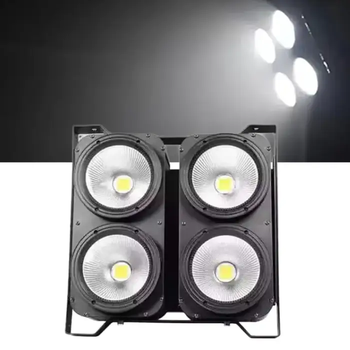 Studio Tv Film Dmx Strobe Cool White Audience COB Warm White 4x100 W 4 Eyes Cob LED  Audience Blinder Light