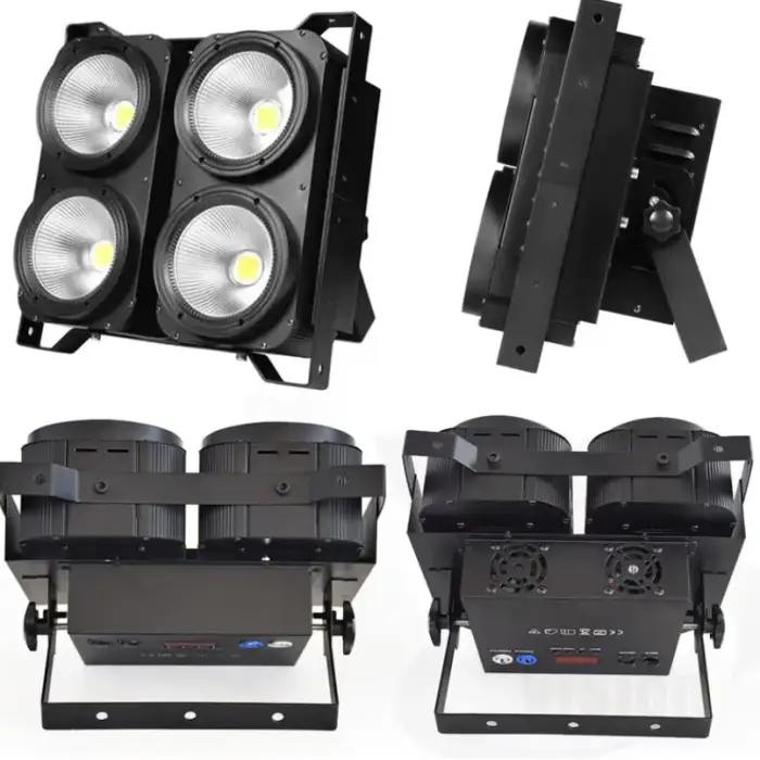 Studio Tv Film Dmx Strobe Cool White Audience COB Warm White 4x100 W 4 Eyes Cob LED  Audience Blinder Light