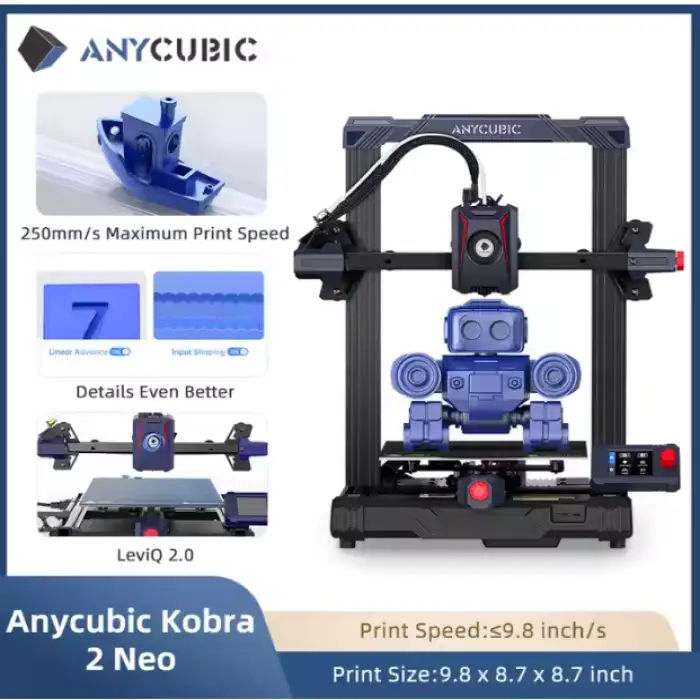 Anycubic 5X 10X Faster Kobra 2 Max Neo Pro DIY 3D Printer