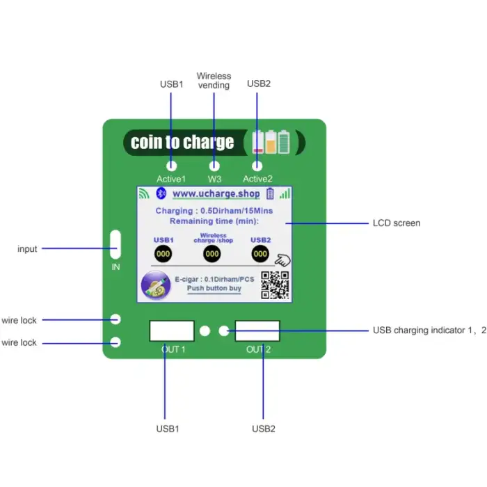 UBox101-Coin Portable Power Bank – Powerful Wireless Charging Solution