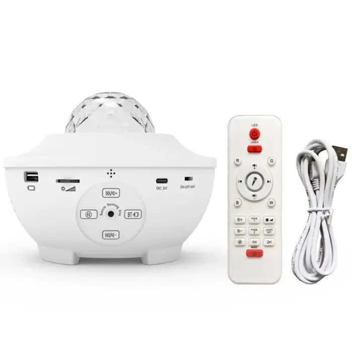 Smart Rotatable Baby 3D Starry Ocean Music Led Star Night Light Projector With Remote Control