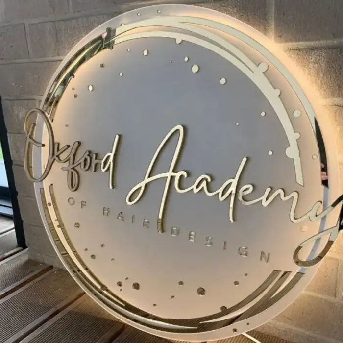 20inch Round LED Beauty Backlit Sign electronic signs custom Custom Neon Advertising LED Neon Sign